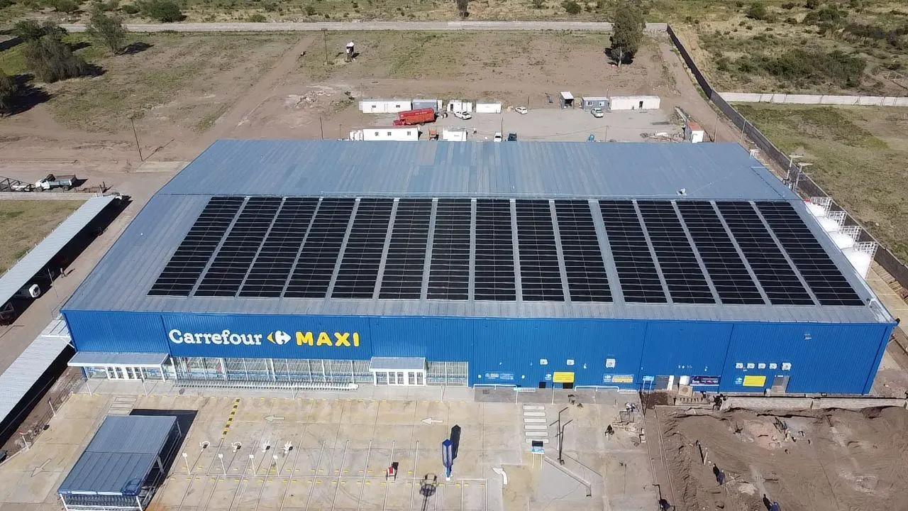 Planta solar de Carrefour en San Luis.